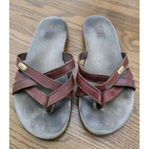 VTG GH Bass & CO. SUNJUNS Brown‎ Leather Strappy Sandals 6M - Sharon